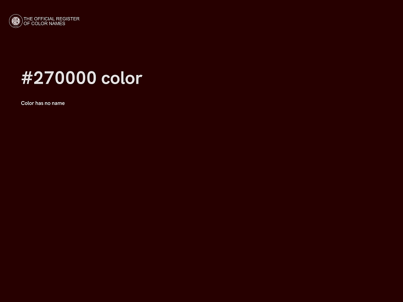 #270000 color image