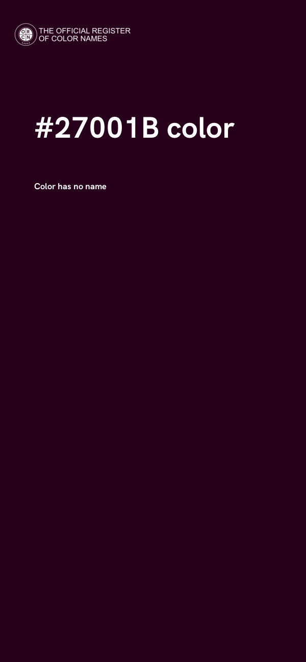 #27001B color image
