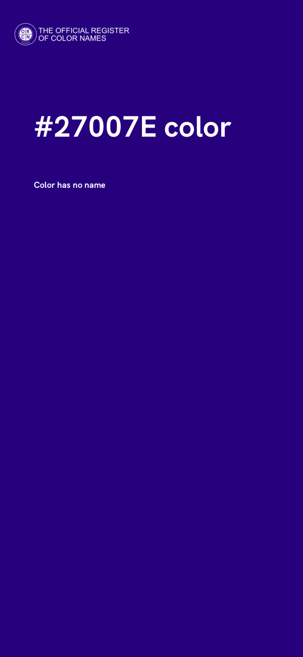 #27007E color image