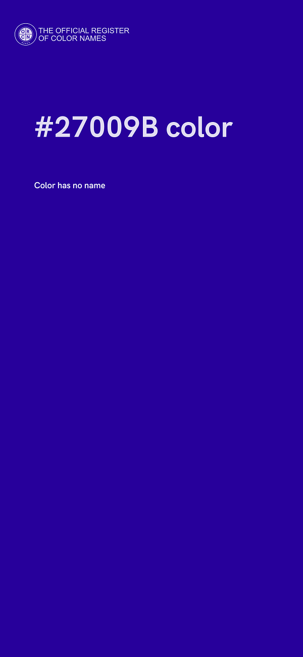 #27009B color image