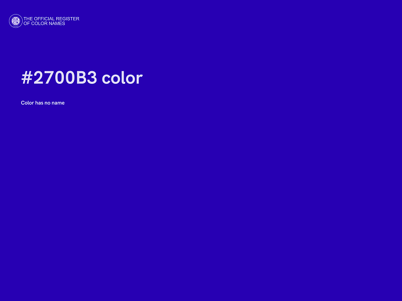 #2700B3 color image