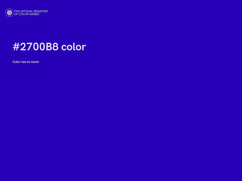 #2700B8 color image