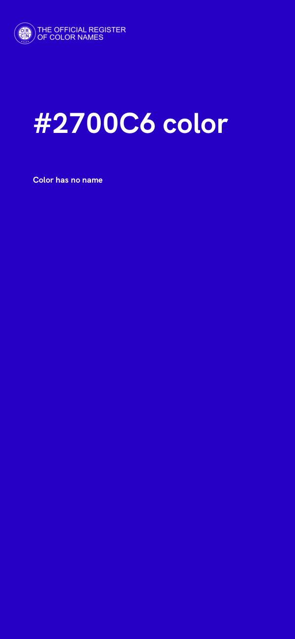 #2700C6 color image