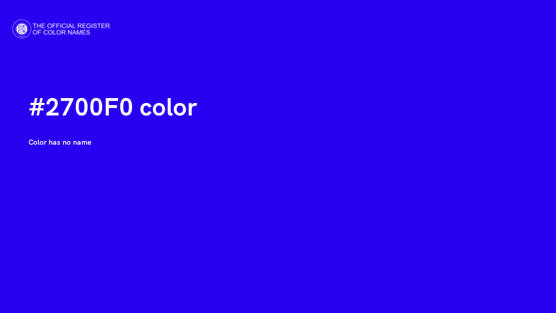 #2700F0 color image