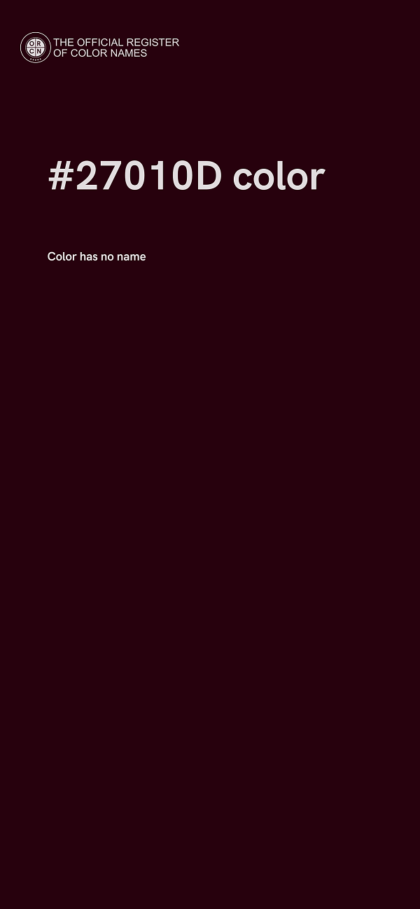 #27010D color image