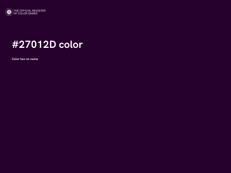 #27012D color image