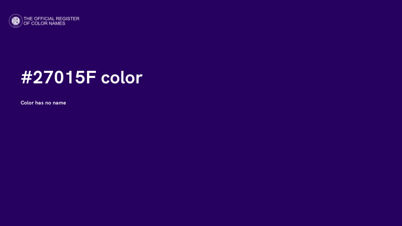 #27015F color image