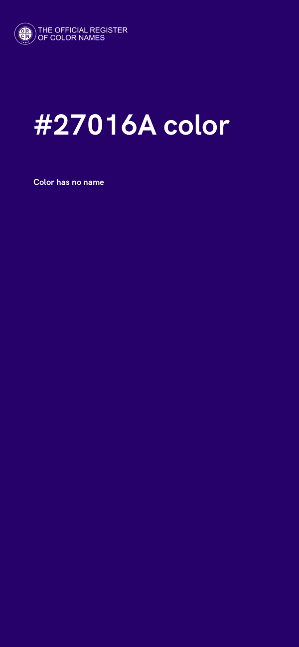 #27016A color image