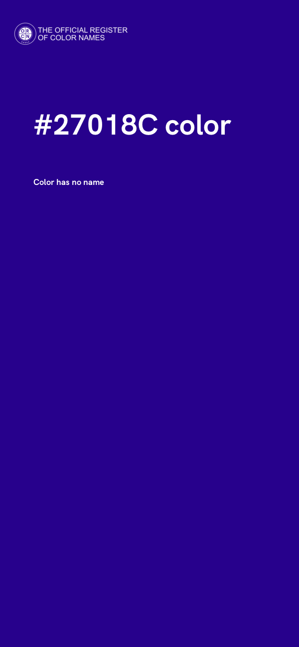 #27018C color image