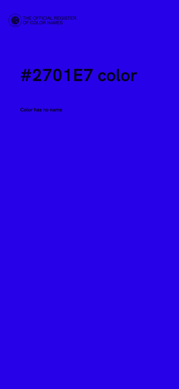#2701E7 color image