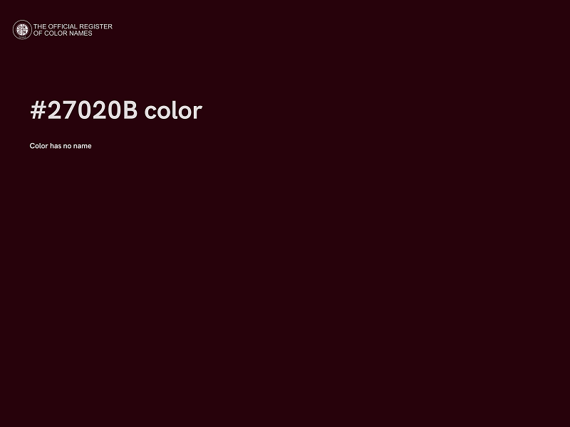 #27020B color image