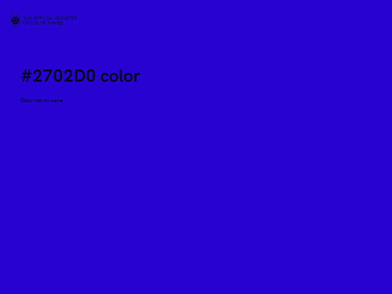 #2702D0 color image