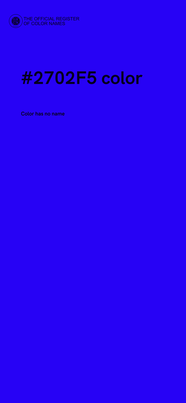 #2702F5 color image