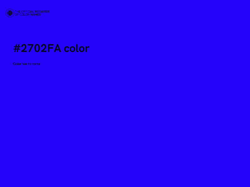 #2702FA color image