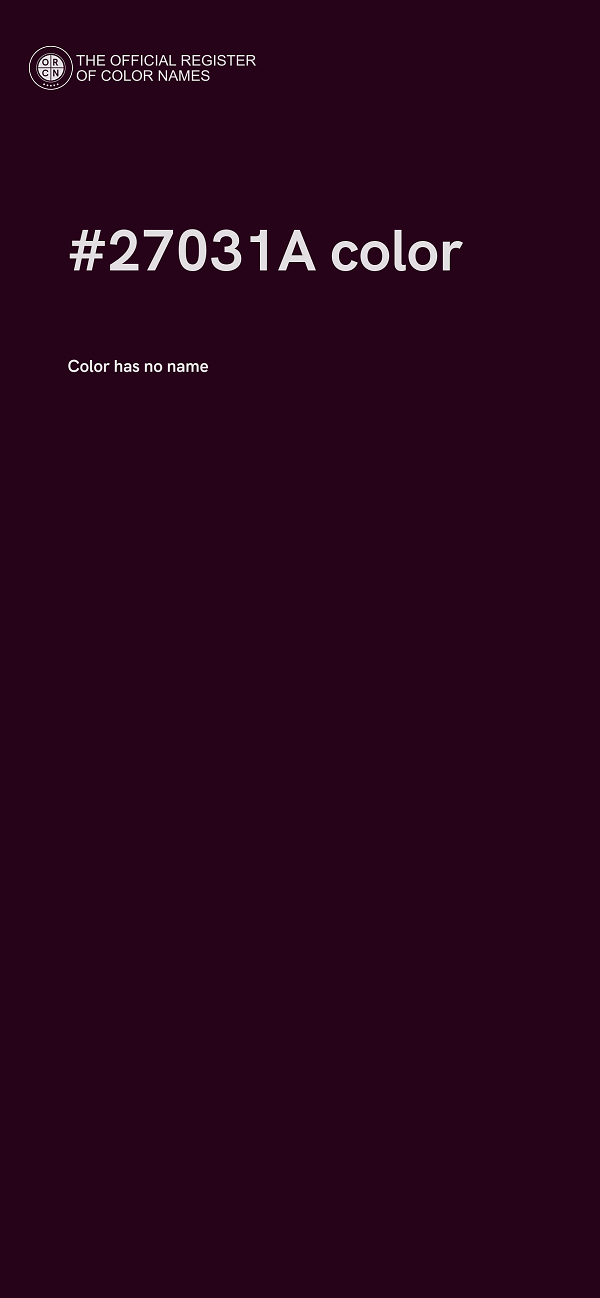 #27031A color image
