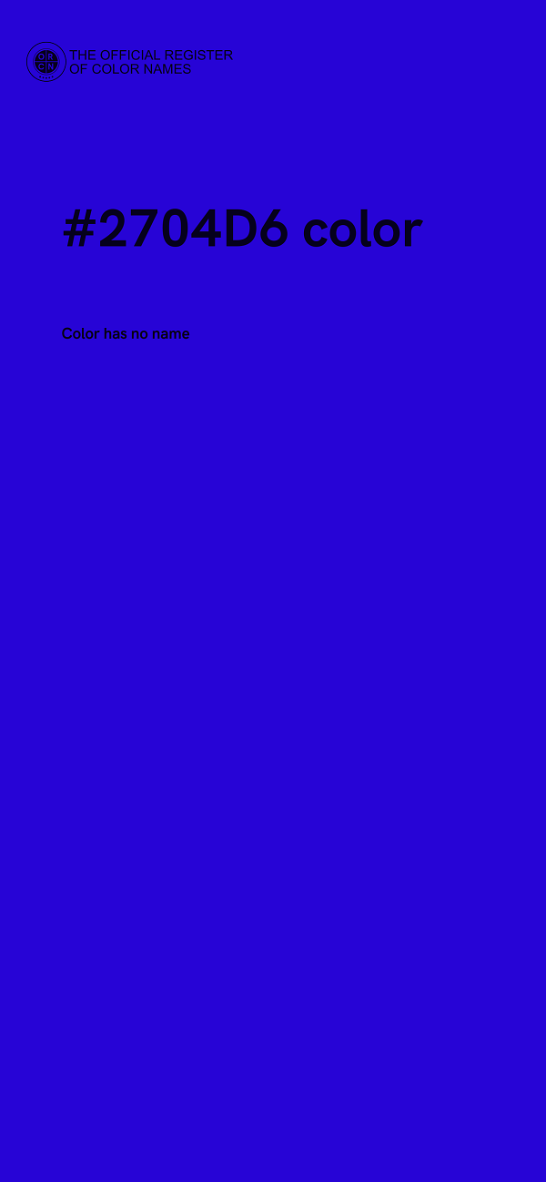 #2704D6 color image