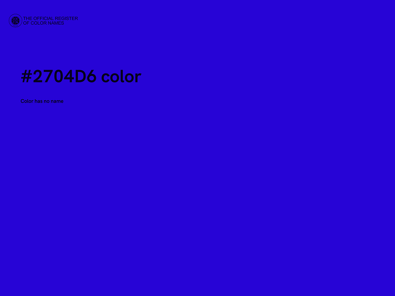 #2704D6 color image