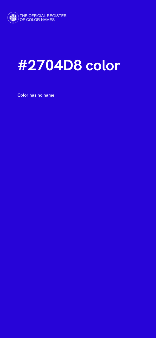 #2704D8 color image