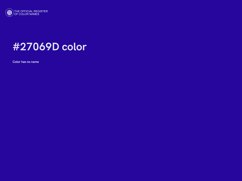 #27069D color image