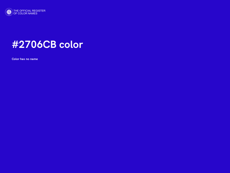 #2706CB color image