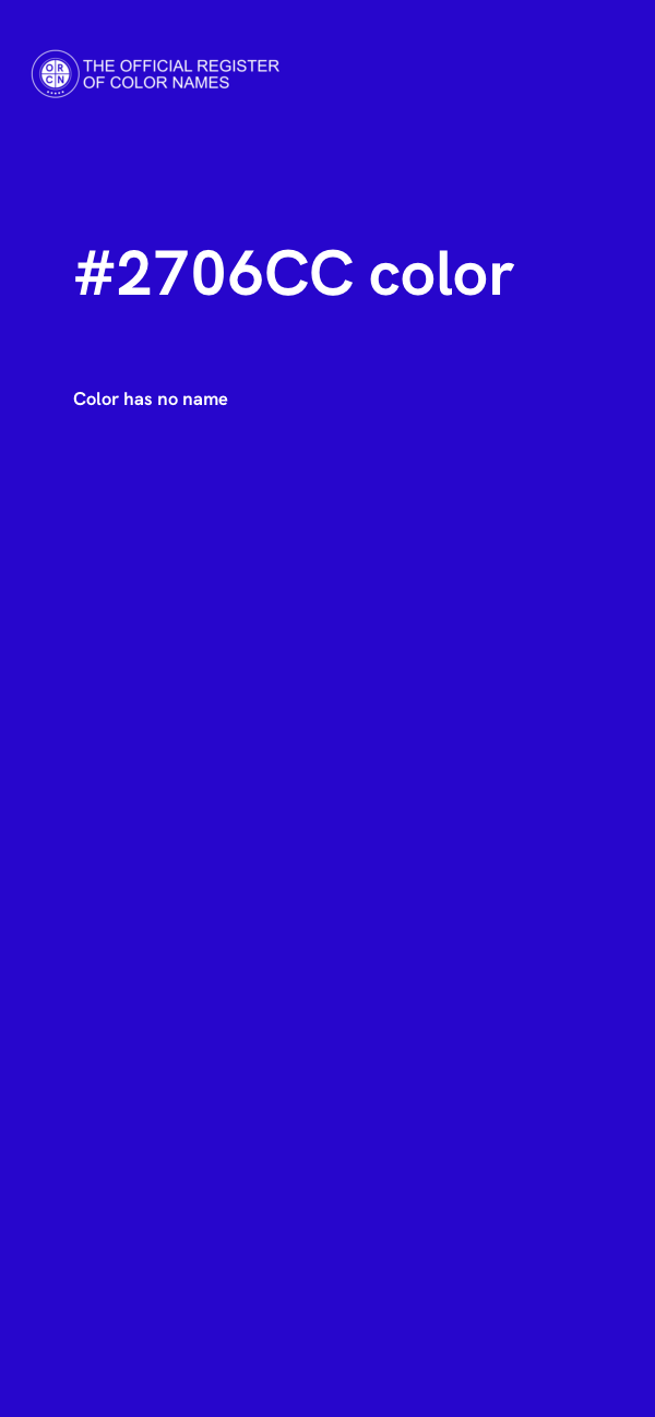 #2706CC color image