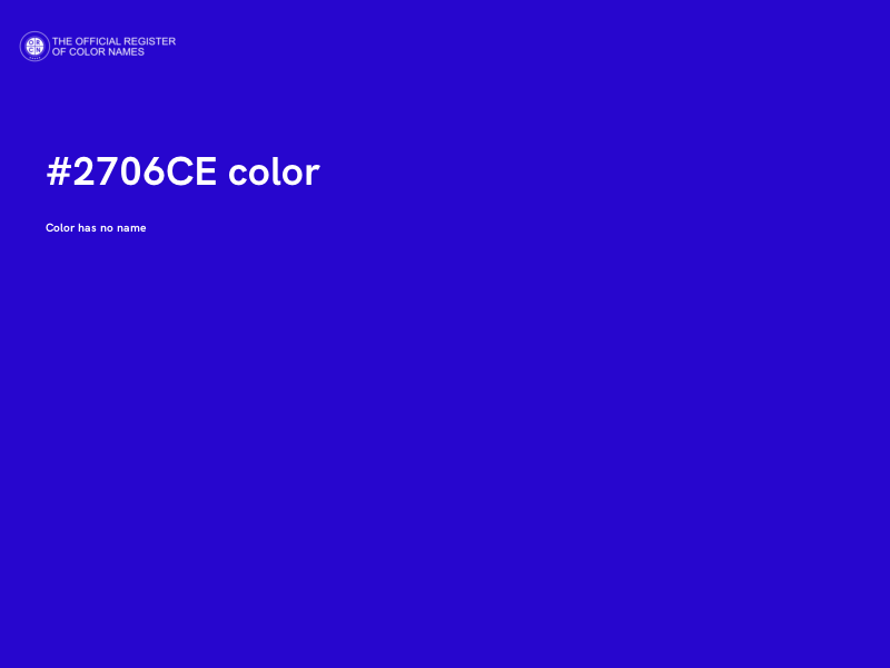 #2706CE color image