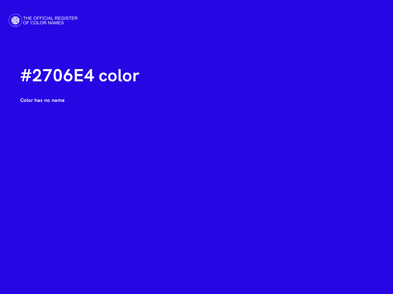 #2706E4 color image