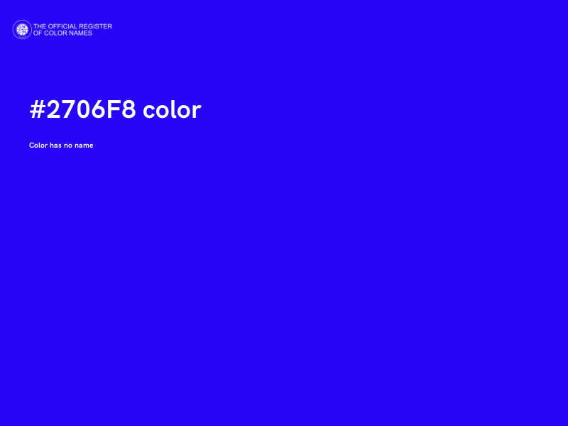 #2706F8 color image