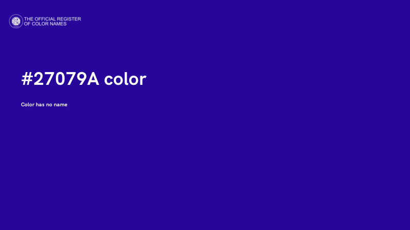 #27079A color image