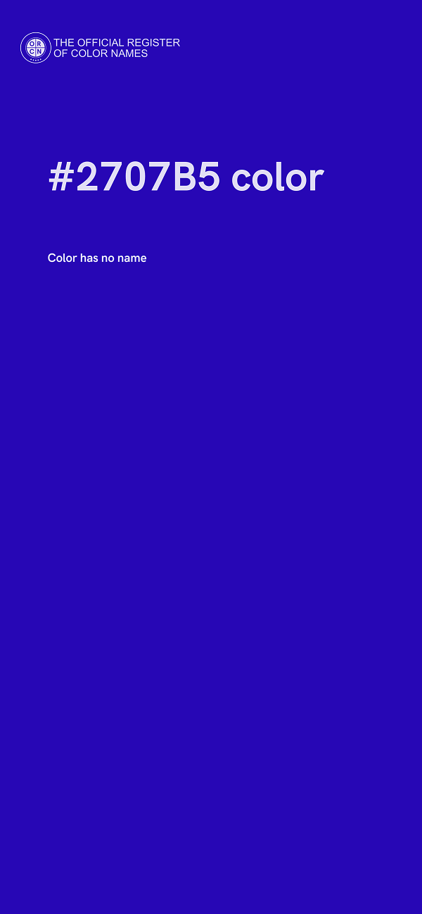 #2707B5 color image