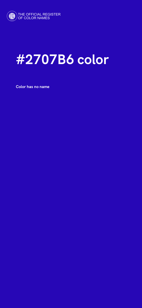 #2707B6 color image