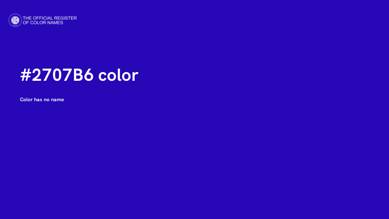 #2707B6 color image