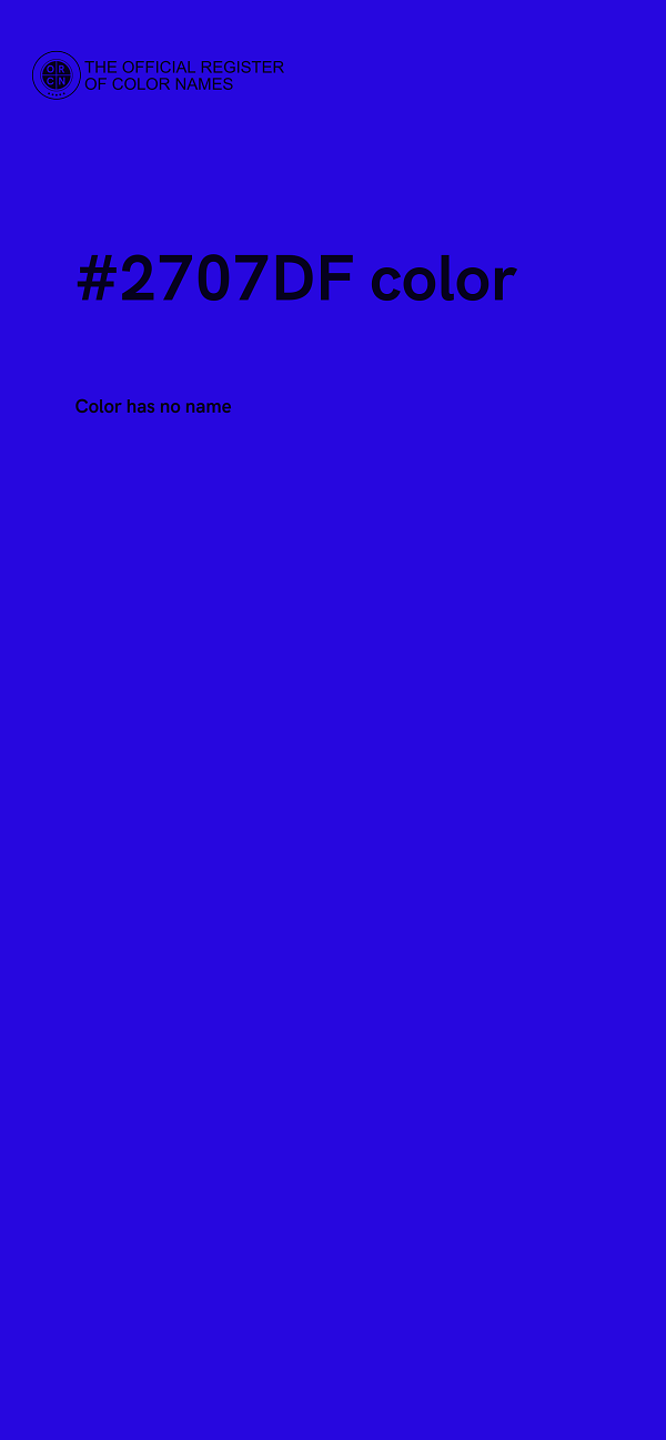 #2707DF color image
