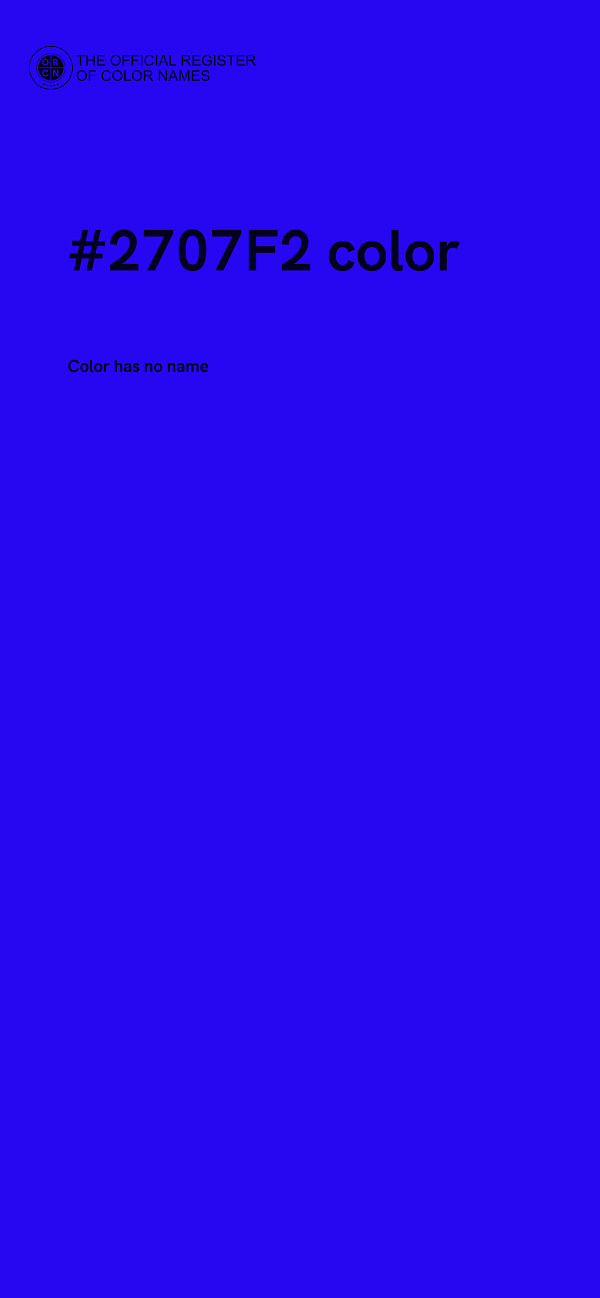 #2707F2 color image