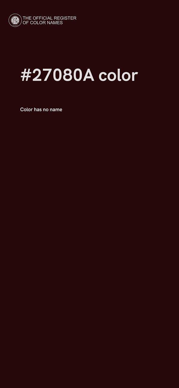 #27080A color image