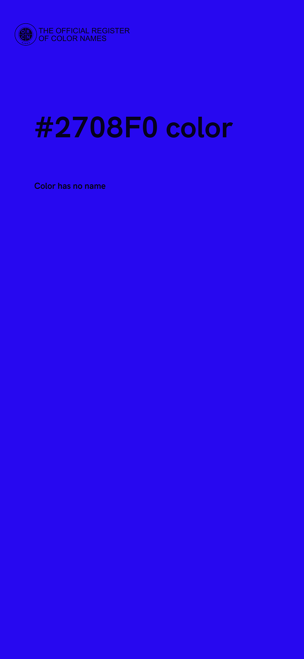 #2708F0 color image