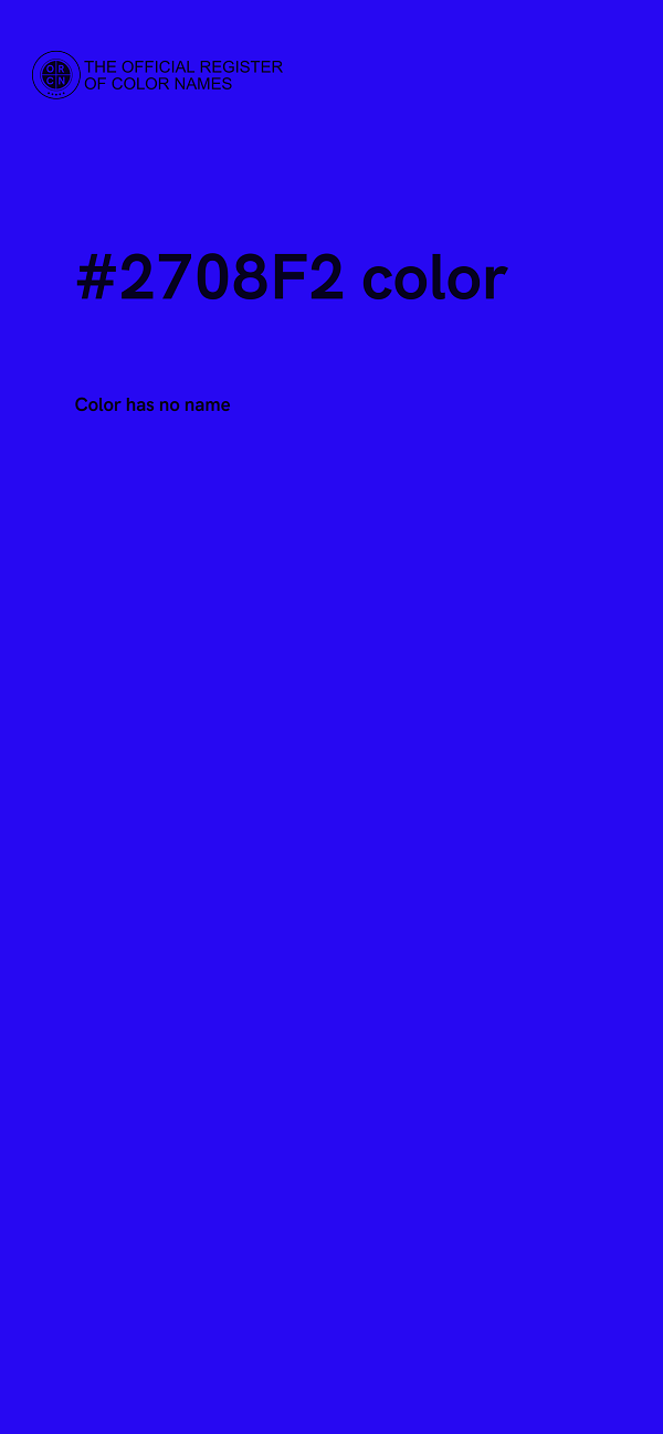 #2708F2 color image