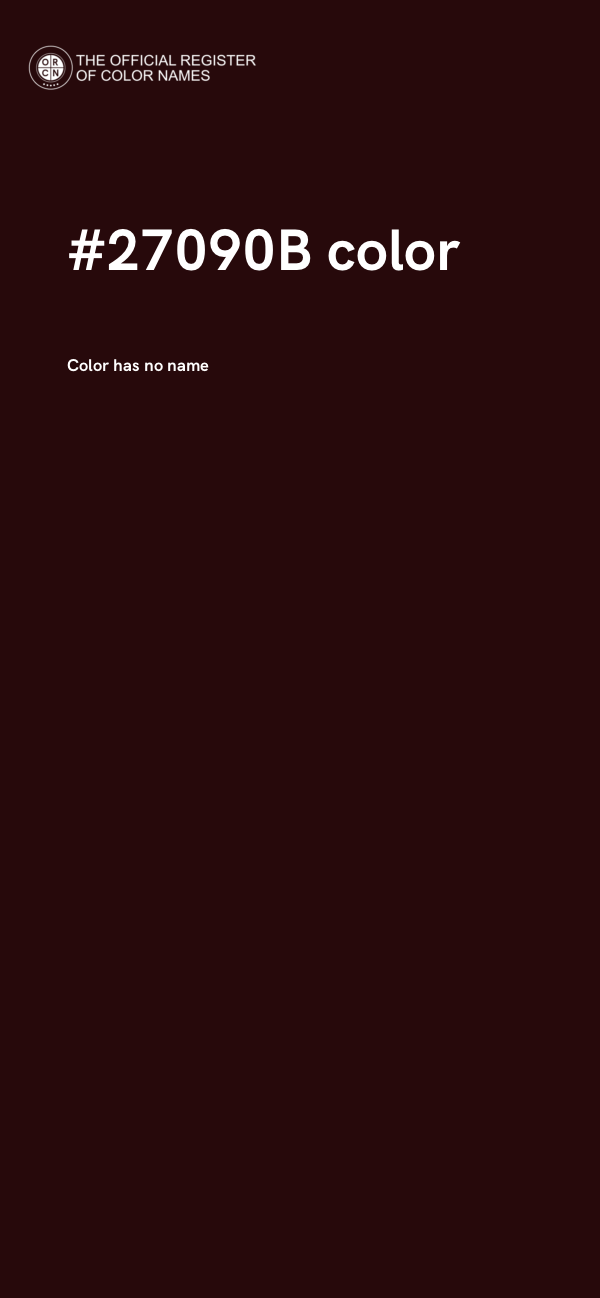 #27090B color image