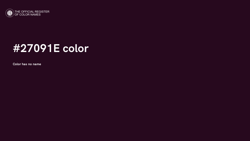 #27091E color image