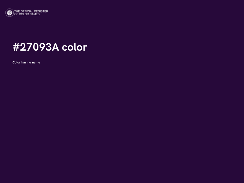 #27093A color image