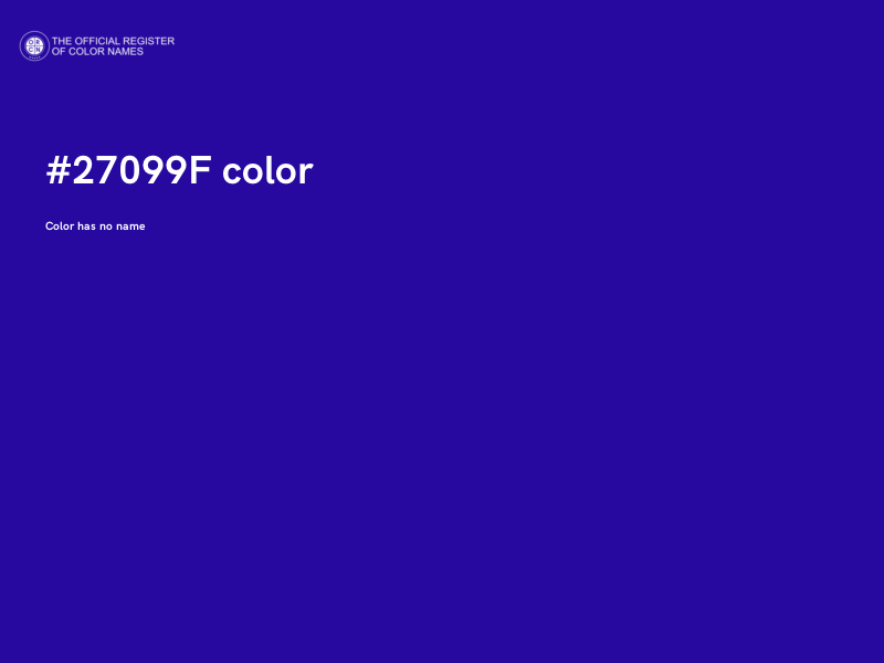#27099F color image