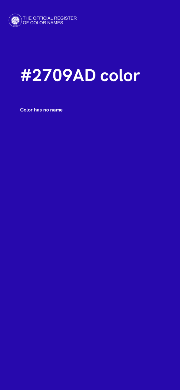 #2709AD color image