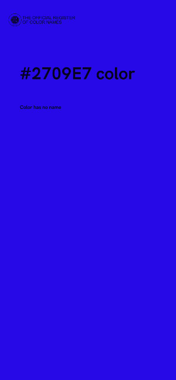 #2709E7 color image