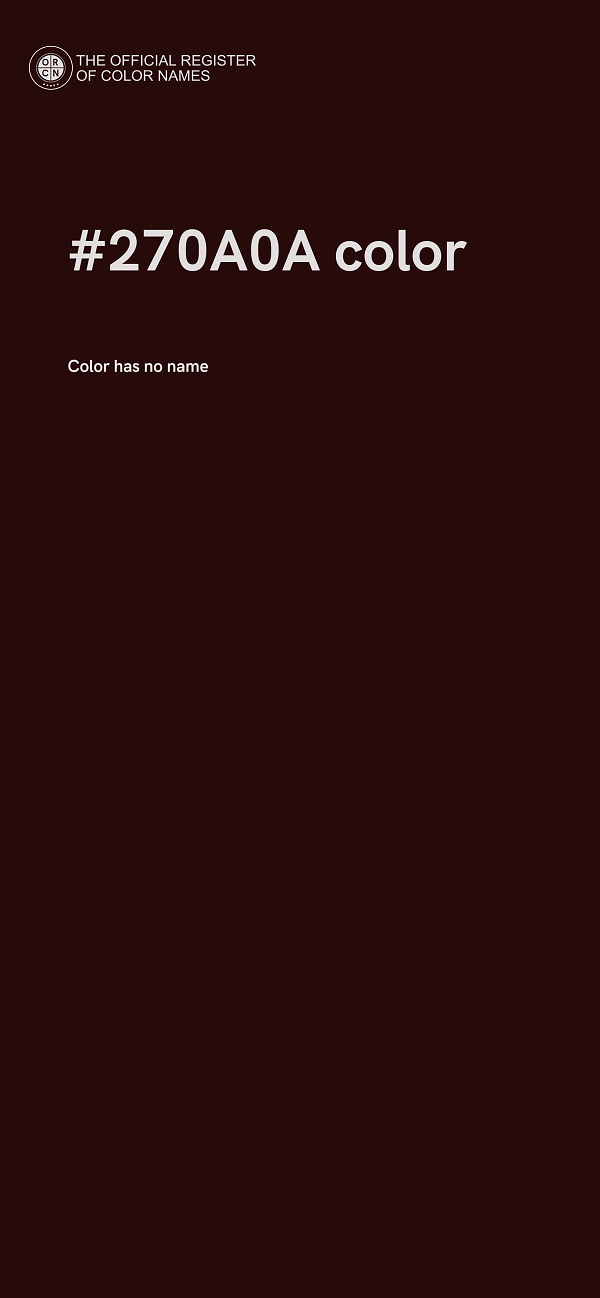 #270A0A color image