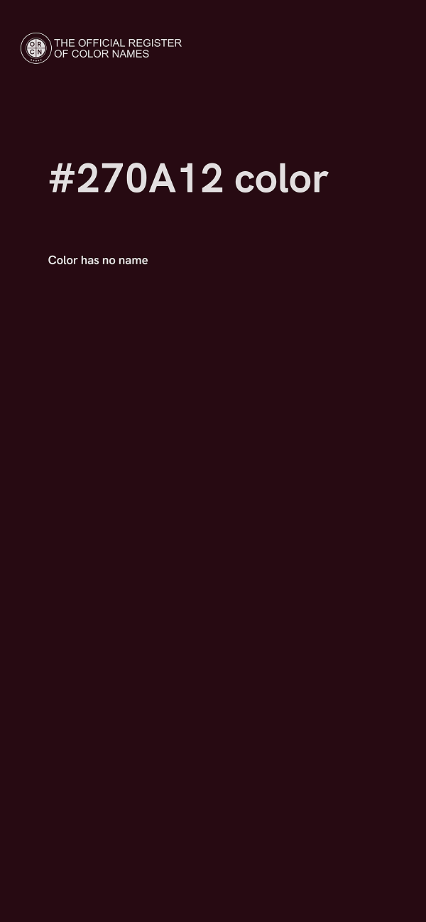 #270A12 color image