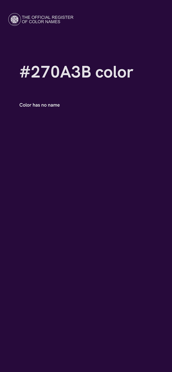 #270A3B color image