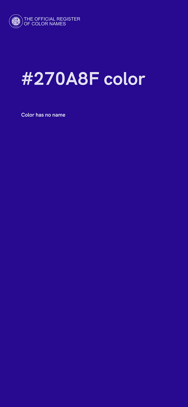 #270A8F color image