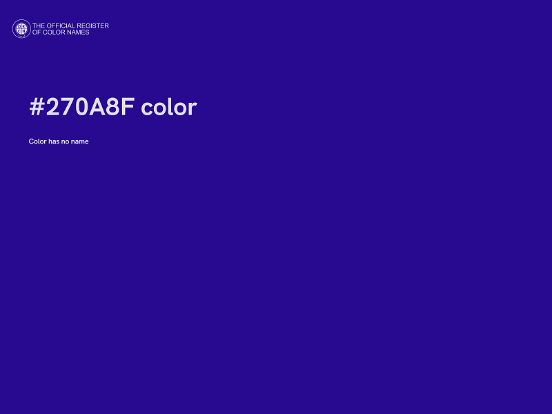 #270A8F color image