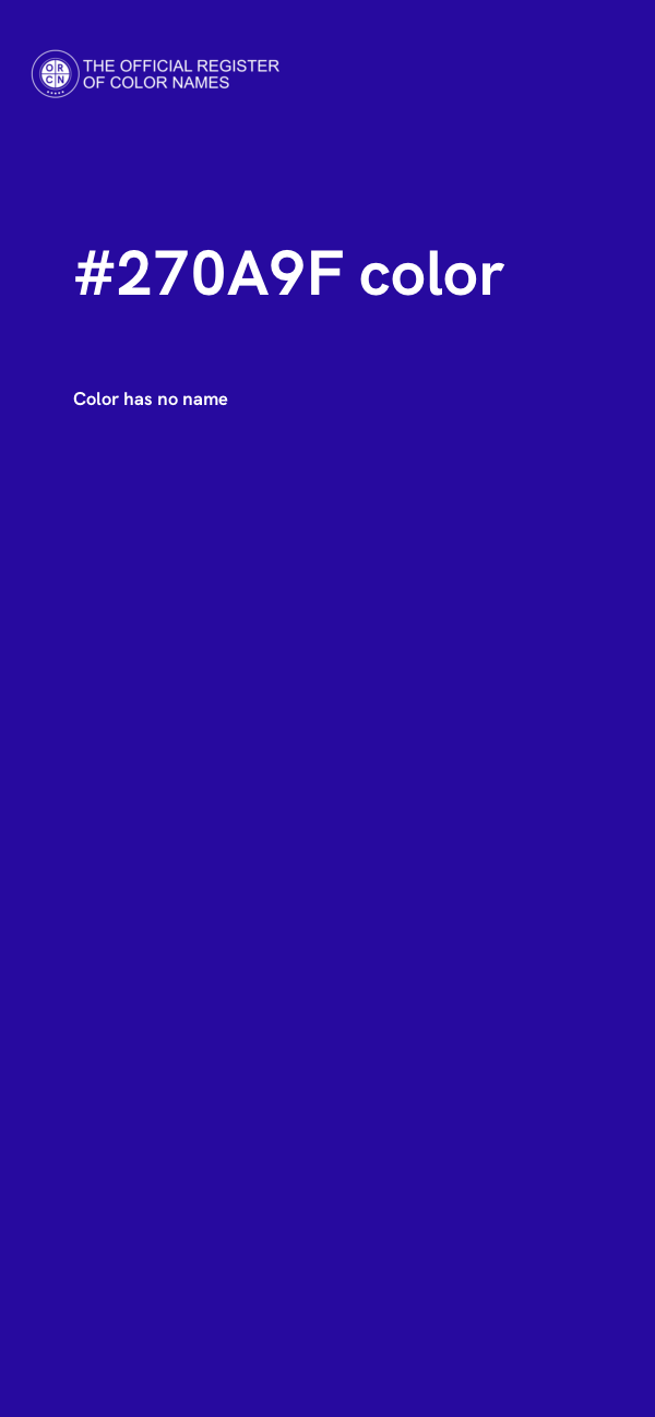 #270A9F color image