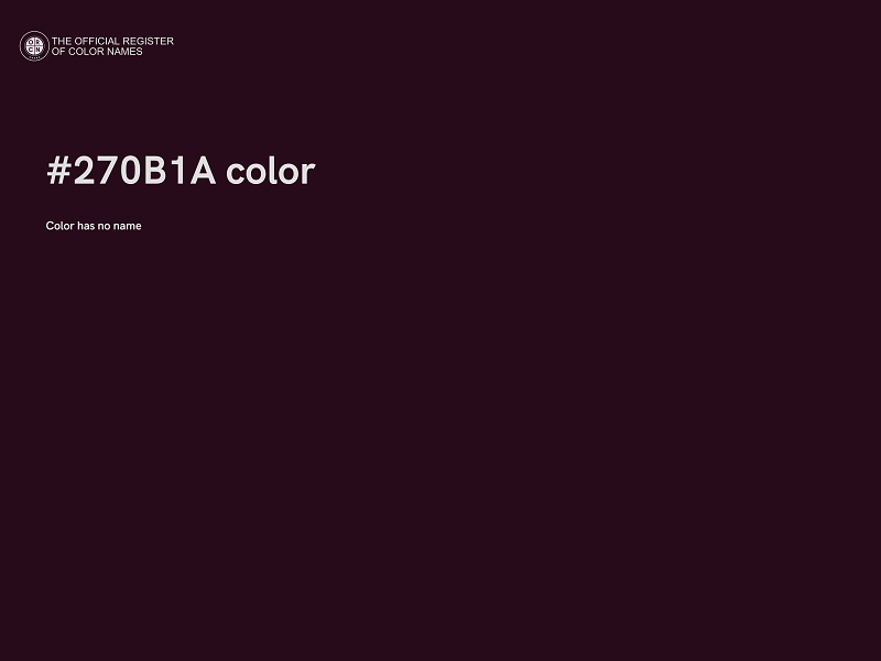 #270B1A color image